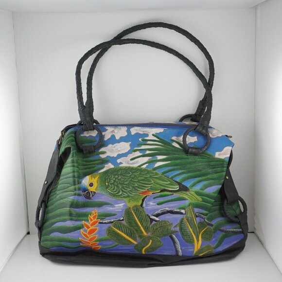 Handmade Amazon Parrot Leather Tote Bag - Picture 11 of 11